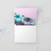 白いバラのリングや輪花びら サンキューカード (内部)