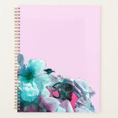 白いバラのリングや輪花びら プランナー手帳 (正面)