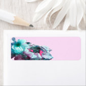 白いバラのリングや輪花びら ラベル (インサイチュ)