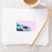 白いバラのリングや輪花びら ラベル (インサイチュ)