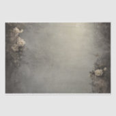 白いバラの切り離しゴシックシックな背景 薄葉紙 (正面)