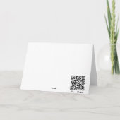 白いバラの悔やみや弔慰カード カード (裏面)