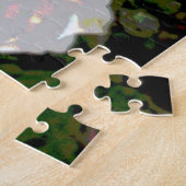 白いバラの抽象芸術 ジグソーパズル (側面)