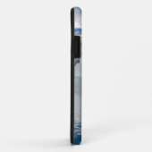 白いバラの月が海ファンタジー Case-Mate iPhoneケース (裏面/右)