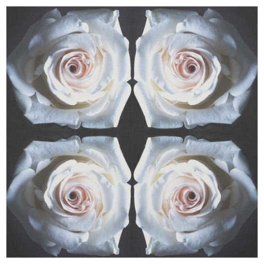 白いバラの生地 ファブリック (見本)