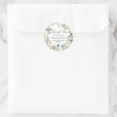 白いバラの花のファーストコミュニオン感謝祭 ラウンドシール (バッグ)