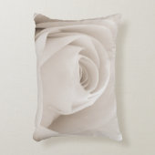 白いバラの花びらの閉めて下さい アクセントクッション (正面(垂直))