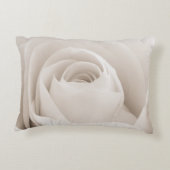白いバラの花びらの閉めて下さい アクセントクッション (裏面)
