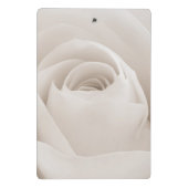 白いバラの花びらの閉めて下さい ミニクリップボード (裏面)