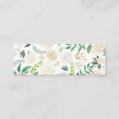 白いバラの花束|のウェブサイト スキニー名刺 (裏面)