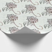 白いバラの花 ラッピングペーパー (角)