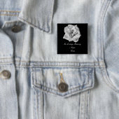 白いバラの記憶ピン 缶バッジ (インサイチュ)