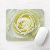 白いバラの詳細を閉じる マウスパッド (マウス)