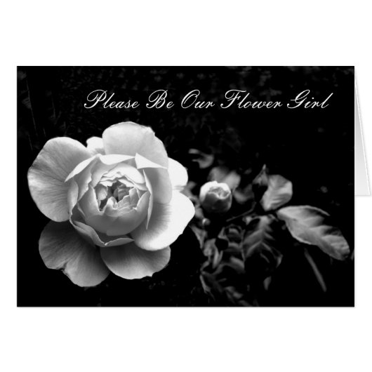 白いバラは私達のフラワー・ガールです (正面横)