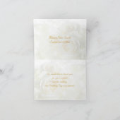 白いバラは結婚式感謝していしています サンキューカード (内部)