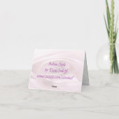 白いバラは結婚式感謝していしています サンキューカード (裏面)