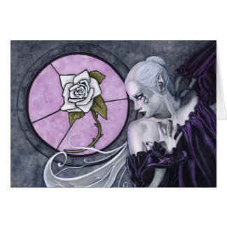 白いバラカード