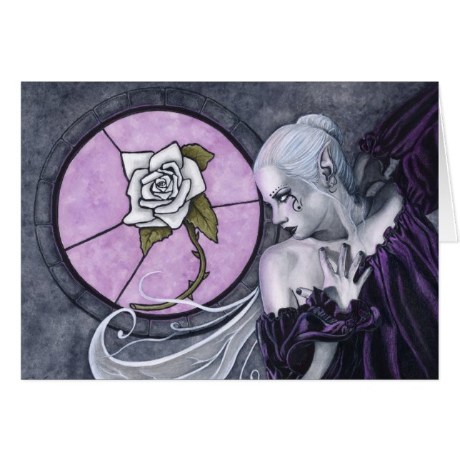 白いバラカード (正面横)