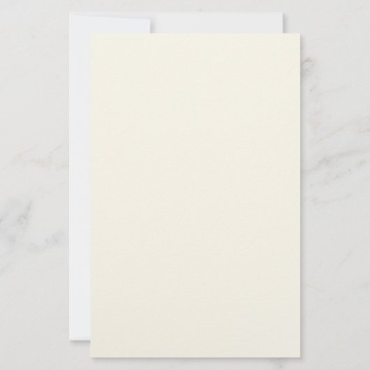 白いバラ縁どス1枚裏の筆記用紙 便箋 (裏面)