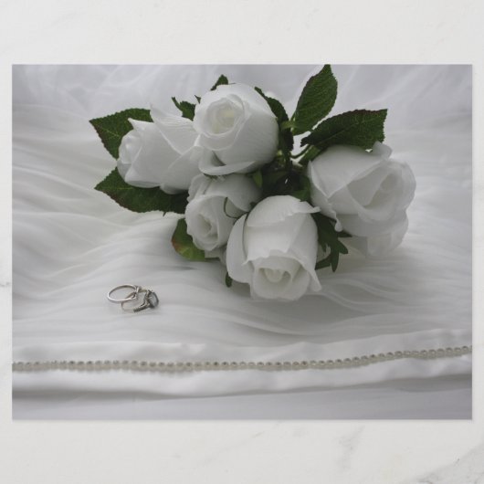 白いバラ (裏面)