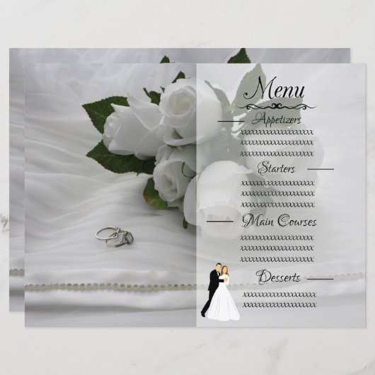 白いバラ (正面/裏面)