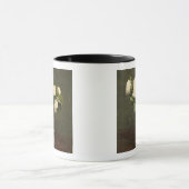 白いバラ1875年(キャンバスの油) マグカップ (中央)