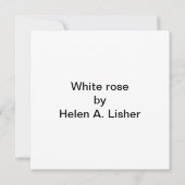 白いバラ カード (裏面)