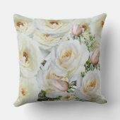 白いバラ クッション (裏面)