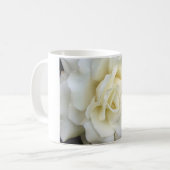 白いバラ コーヒーマグカップ (正面左)