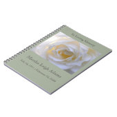 白いバラ ノートブック (左側)