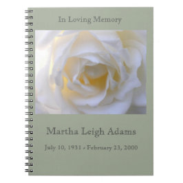 白いバラ ノートブック