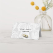 白いバラ プレイスカード (裏面)