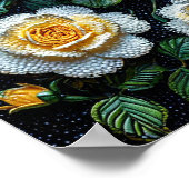 白いバラ ポスター (角)