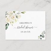 白いバラ ユーカリ 推測してね ゲーム カード (裏面)