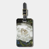 白いバラ ラゲッジタグ (正面縦)