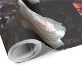 白いバラ –  ラッピングペーパー (ロールコーナー)