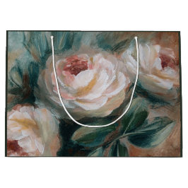 白いバラ ラージペーパーバッグ