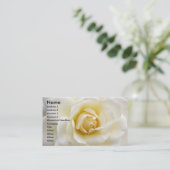 白いバラ 名刺 (スタンド正面)