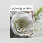 白いバラ。 招待状 (スタンド正面)