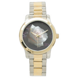 白いバラ –  腕時計