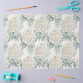 白いバラ 薄葉紙 (クラフト)