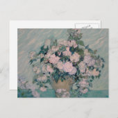 白いバラ–1890 – ビンセント・ファン・ゴッホ ポストカード (正面/裏面)