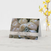 白いバラ <50th> 結婚記念日 カード (黄色い花)