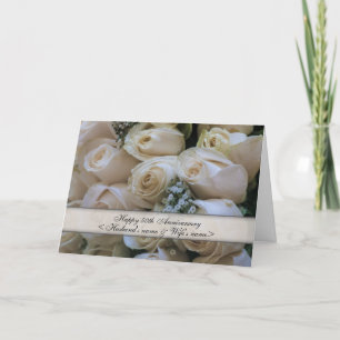 白いバラ <50th> 結婚記念日 カード