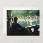 白いバレエ ポストカード (正面/裏面)