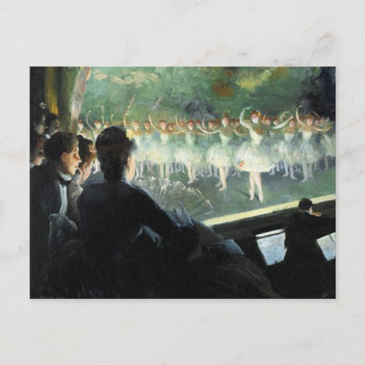 白いバレエ ポストカード (正面)