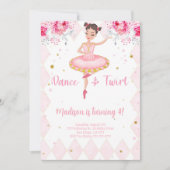 白いバレリーナの招待状 招待状 (正面)