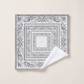 白いバンダナラマ バスタオルセット (ウォッシュタオル)