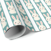 白いバンニストライプー ラッピングペーパー (ロールコーナー)