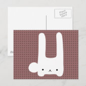 白いバンニ ポストカード (正面/裏面)